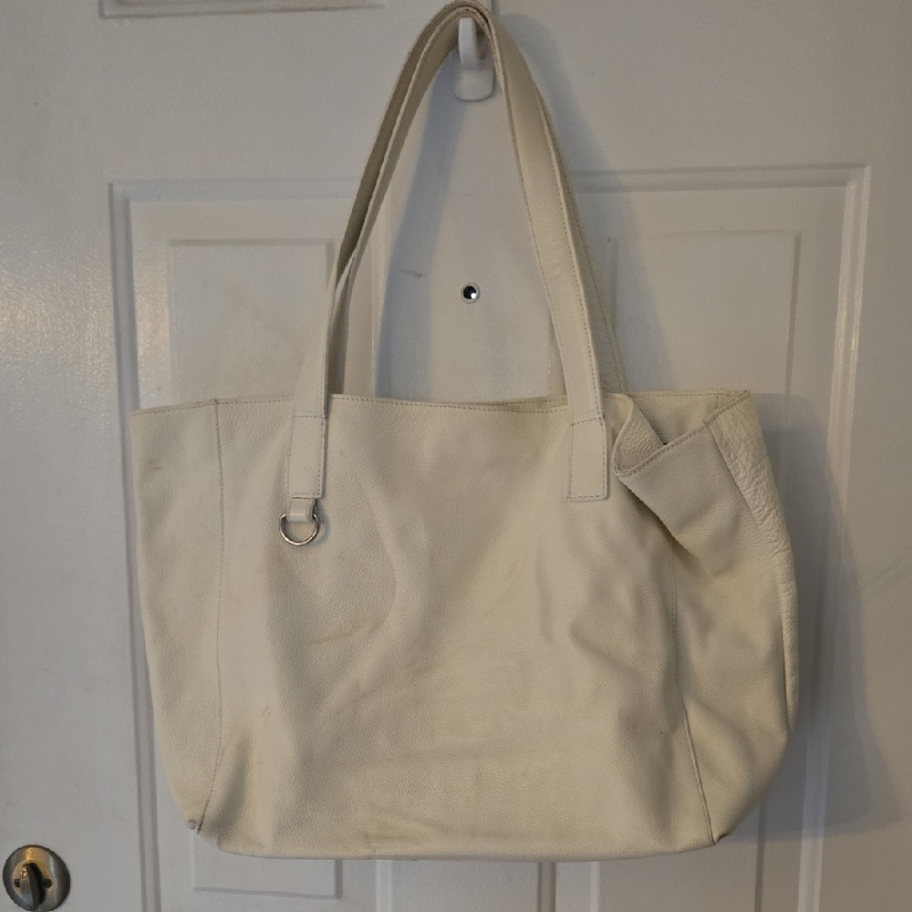 Maurizio Taiuti Elegant Cream Tote Bag